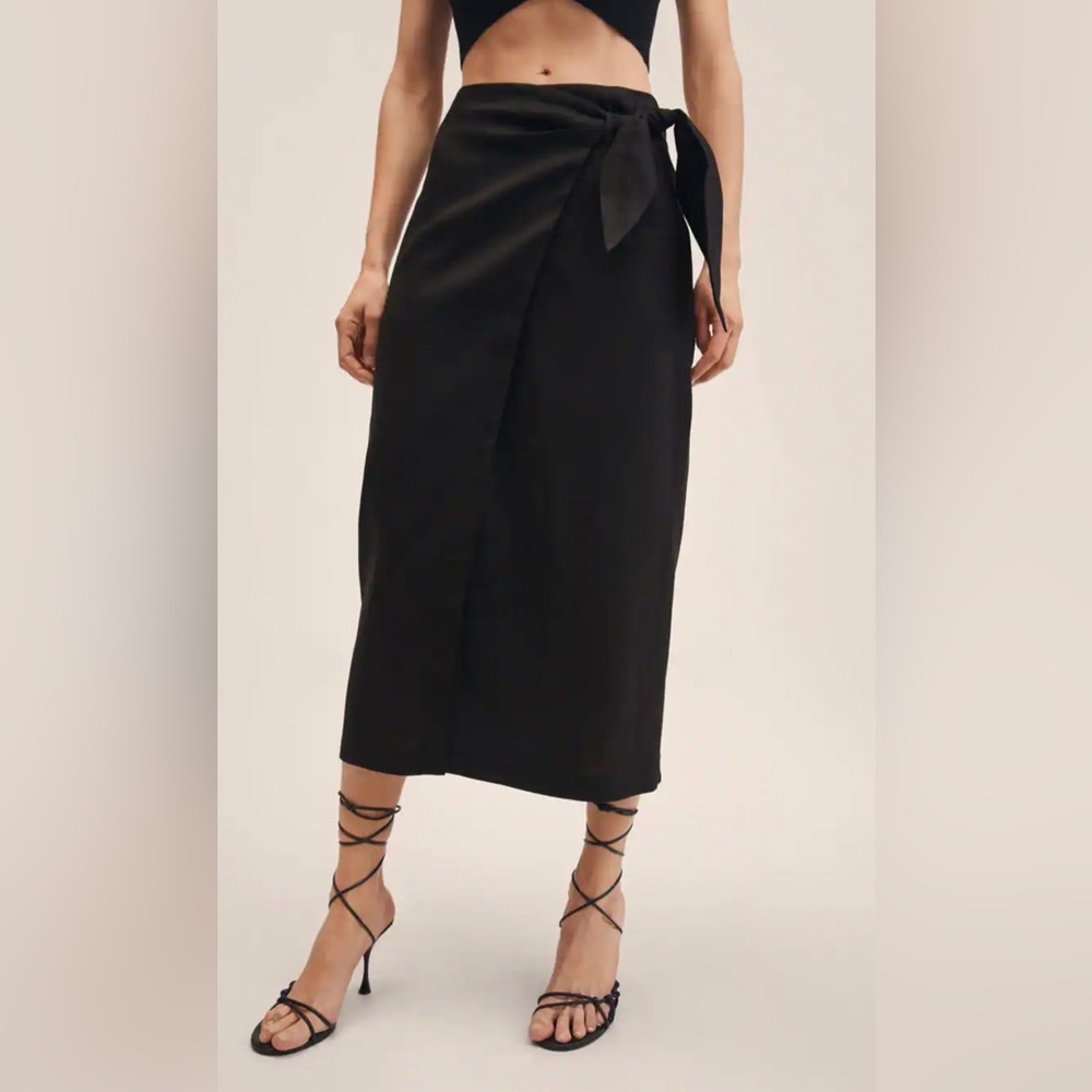 Mango Linen Wrap Skirt - never worn